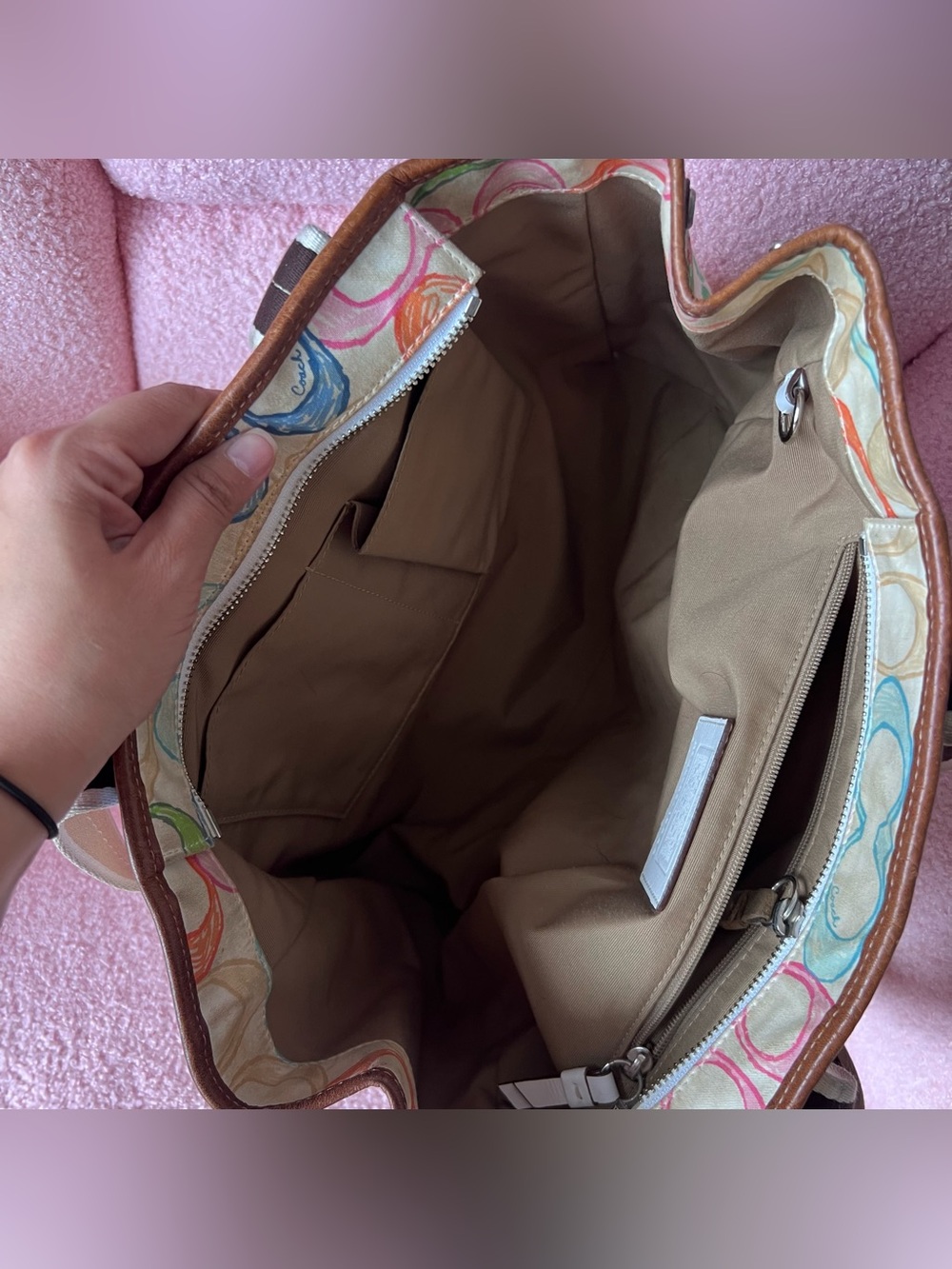 Coach Hamptons Weekend Patchwork Vintage Tote Bag - Picture 9 of 9